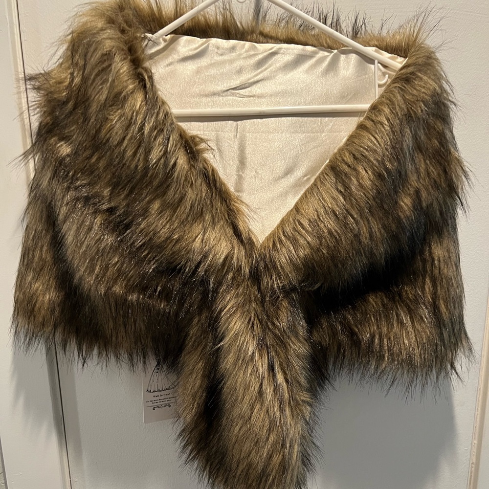 Faux fur wrap